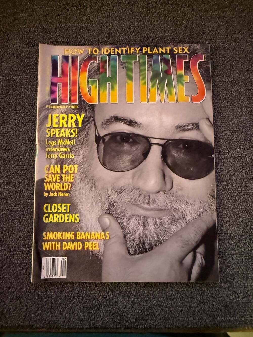 High Times Magazine February 1989 Jerry Garcia Cover